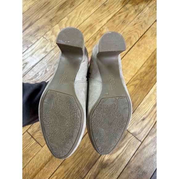 LifeStride Truly Taupe Suede Block Heel Ankle Boots Women's Size 6M - Picture 3 of 7